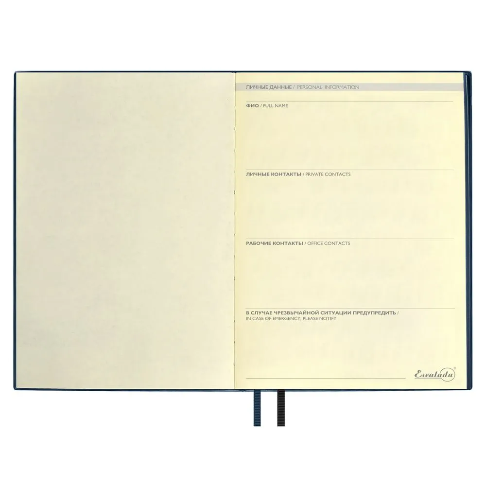 Ежедневник Avila, недатированный, синий заказать онлайн с вашим дизайном на заказ в Москве и области