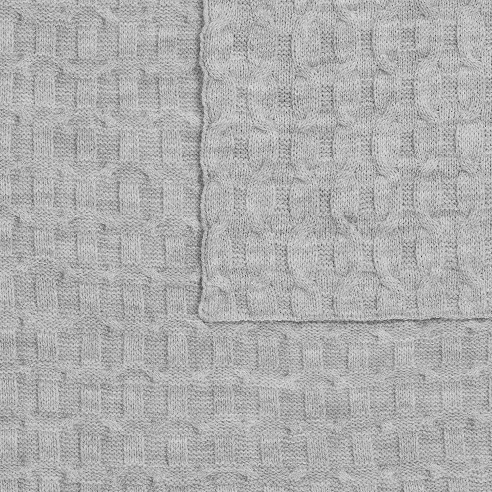 Плед Braidera, серебристо-серый меланж заказать онлайн с вашим дизайном на заказ в Москве и области