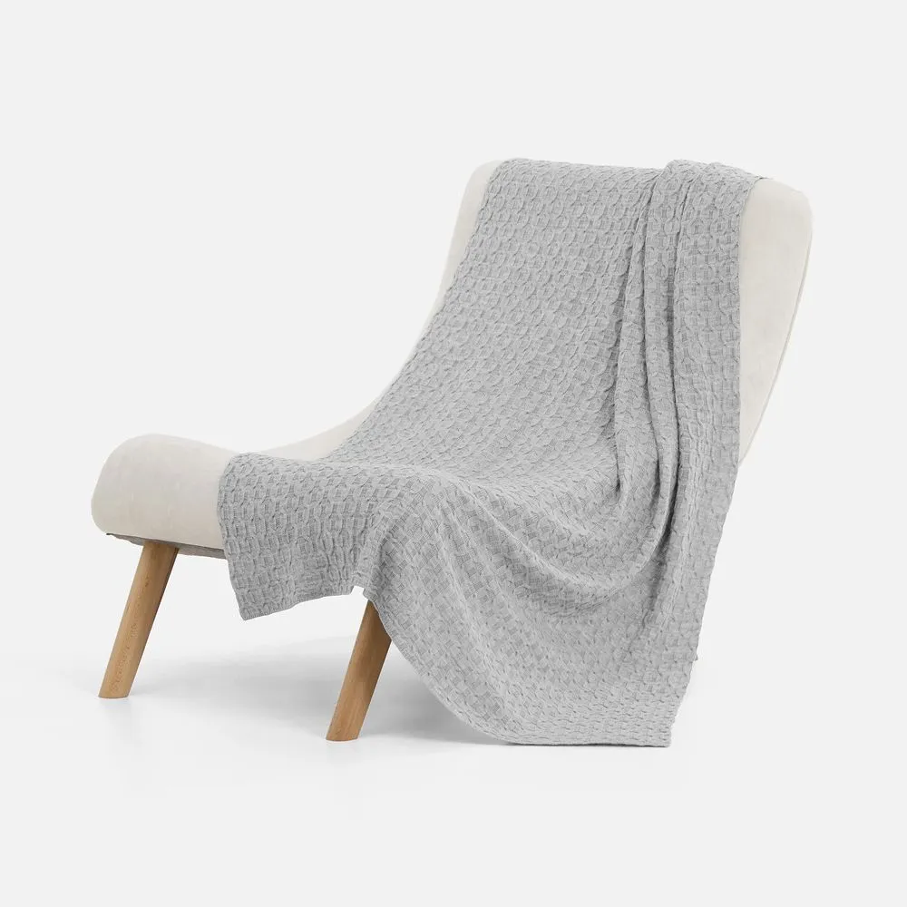 Плед Braidera, серебристо-серый меланж заказать онлайн с вашим дизайном на заказ в Москве и области