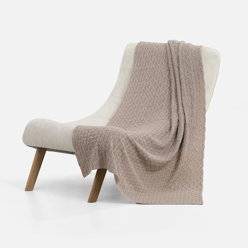 Плед Braidera, бежевый меланж заказать онлайн с вашим дизайном на заказ в Москве и области