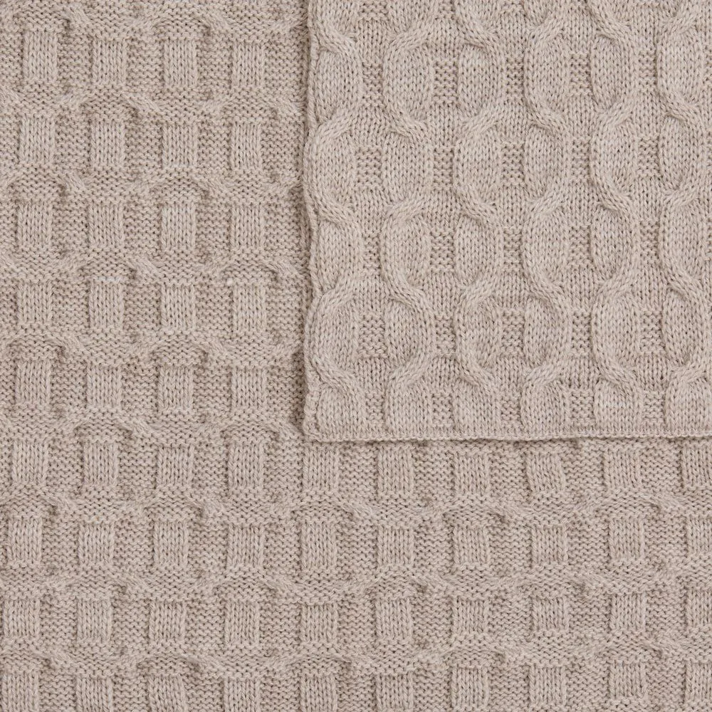 Плед Braidera, бежевый меланж заказать онлайн с вашим дизайном на заказ в Москве и области