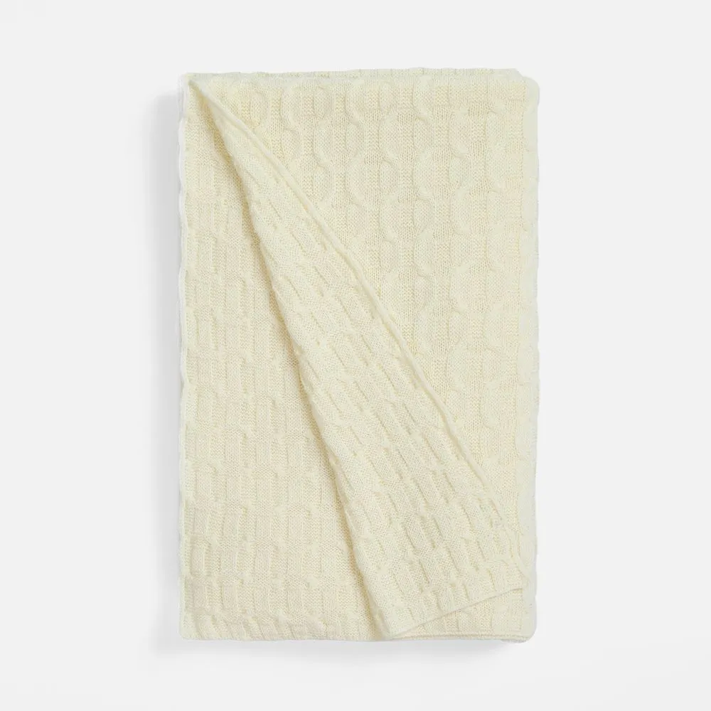 Плед Braidera, белый (молочный) заказать онлайн с вашим дизайном на заказ в Москве и области