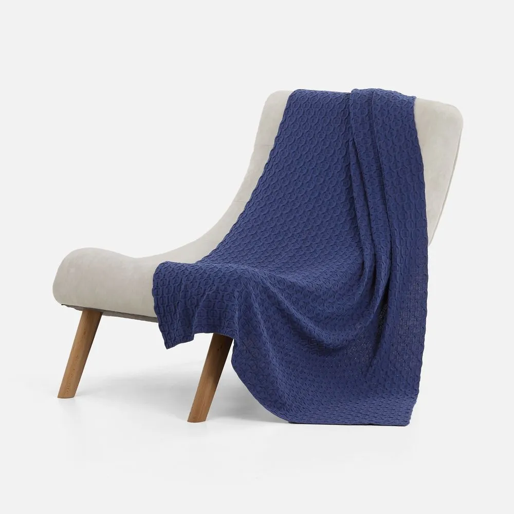 Плед Braidera, синий (черника) заказать онлайн с вашим дизайном на заказ в Москве и области