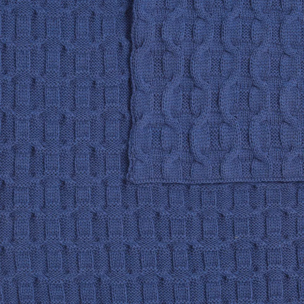 Плед Braidera, синий (черника) заказать онлайн с вашим дизайном на заказ в Москве и области