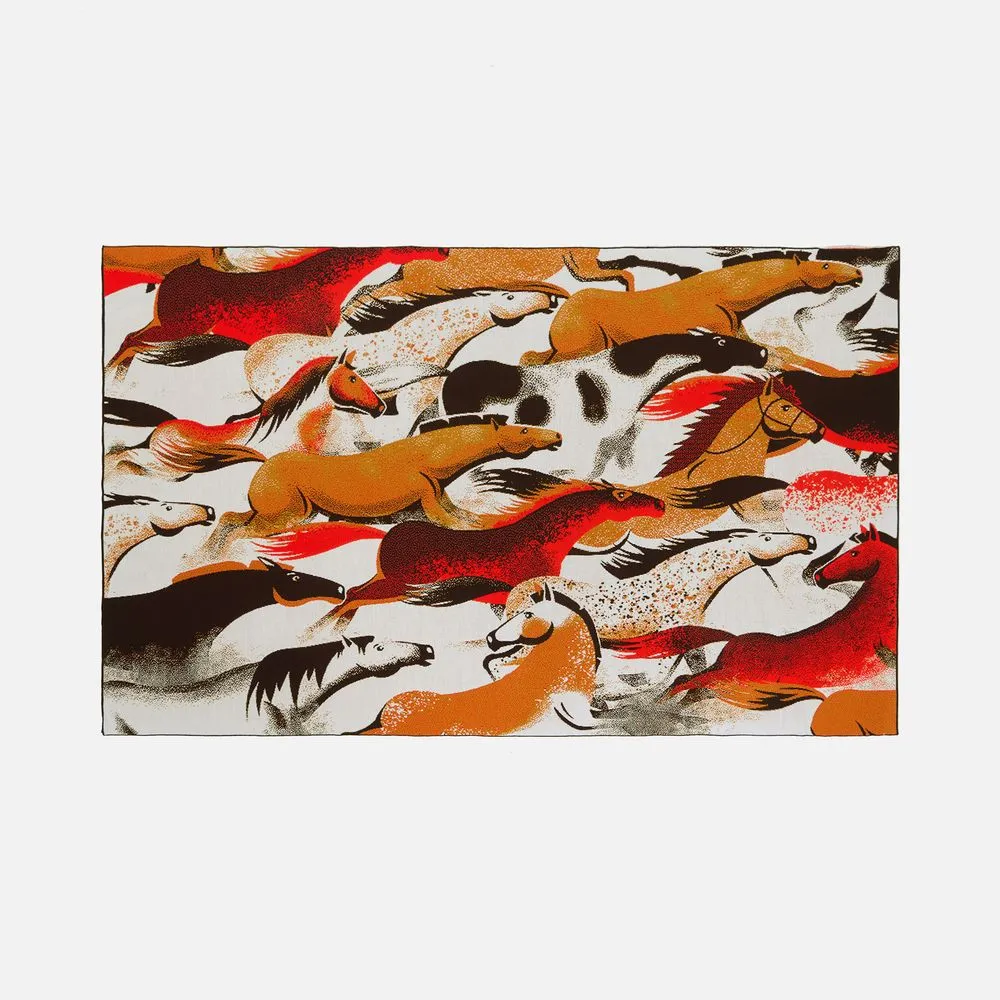 Плед «Огнегривые» заказать онлайн с вашим дизайном на заказ в Москве и области