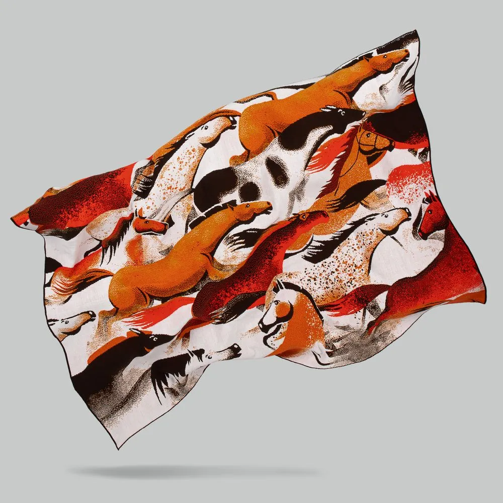 Плед «Огнегривые» заказать онлайн с вашим дизайном на заказ в Москве и области