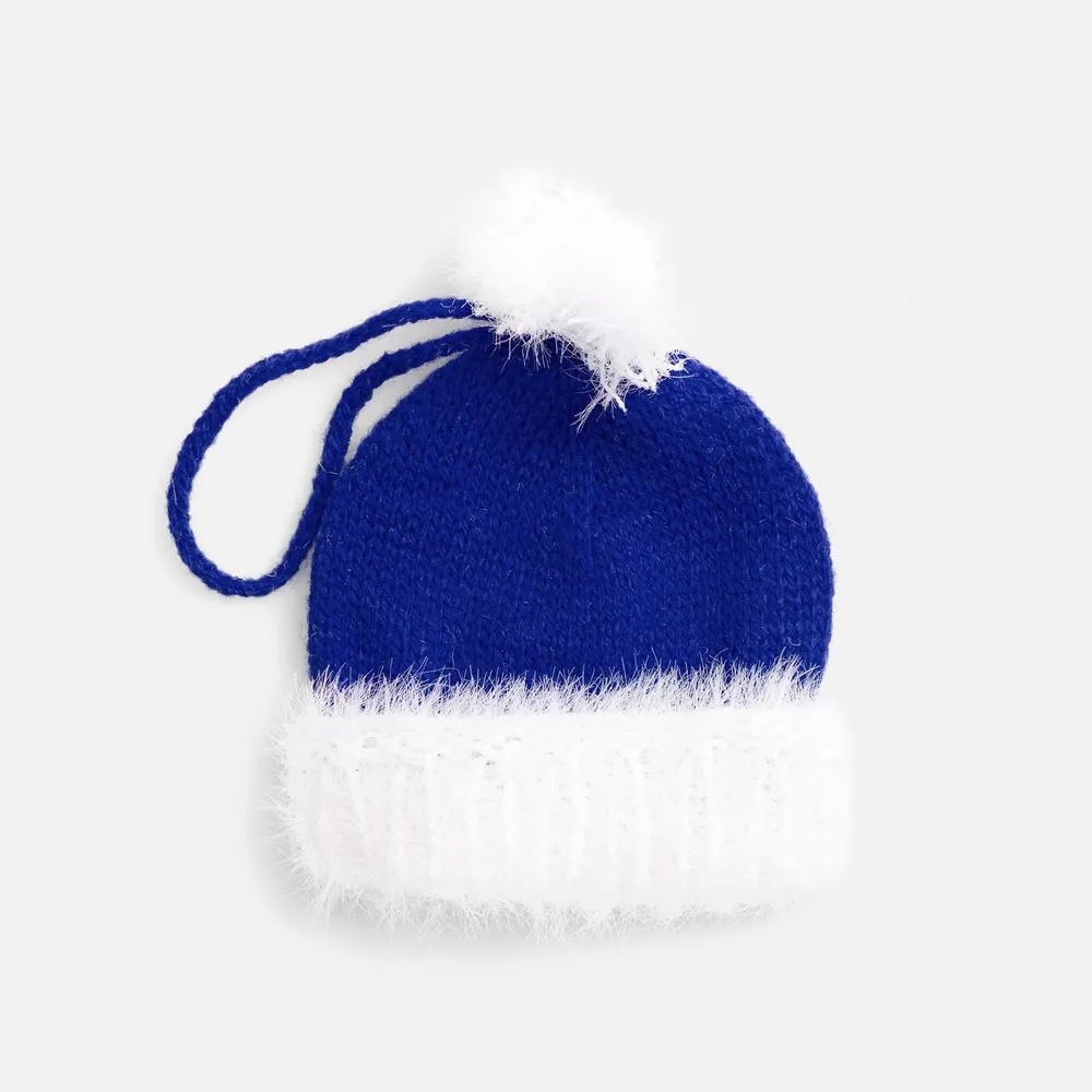 Подвеска на елку «Вьюжка», шапочка, синяя заказать онлайн с вашим дизайном на заказ в Москве и области