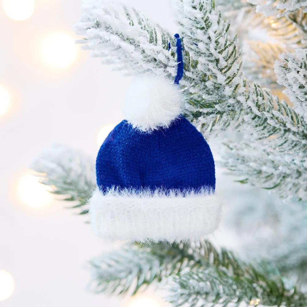 Подвеска на елку «Вьюжка», шапочка, синяя заказать онлайн с вашим дизайном на заказ в Москве и области