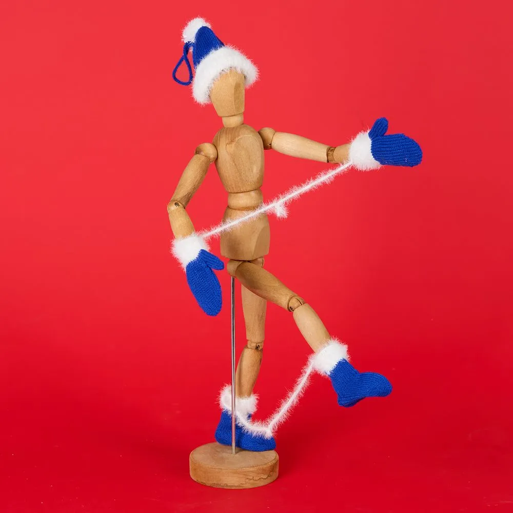 Подвеска на елку «Вьюжка», шапочка, синяя заказать онлайн с вашим дизайном на заказ в Москве и области