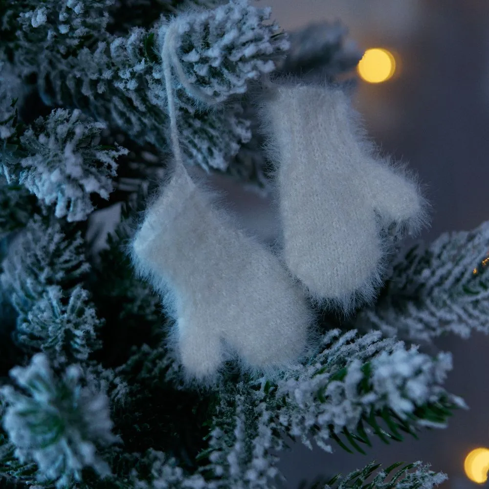 Подвеска на елку «Вьюжка», варежки, белая заказать онлайн с вашим дизайном на заказ в Москве и области