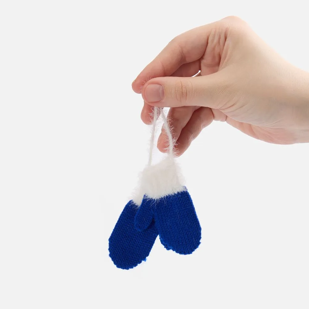 Подвеска на елку «Вьюжка», варежки, синяя заказать онлайн с вашим дизайном на заказ в Москве и области