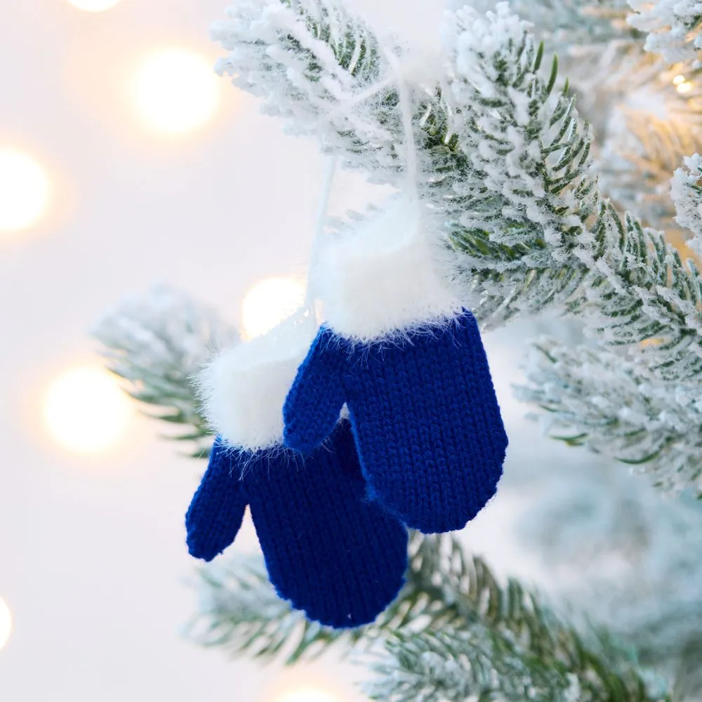 Подвеска на елку «Вьюжка», варежки, синяя заказать онлайн с вашим дизайном на заказ в Москве и области