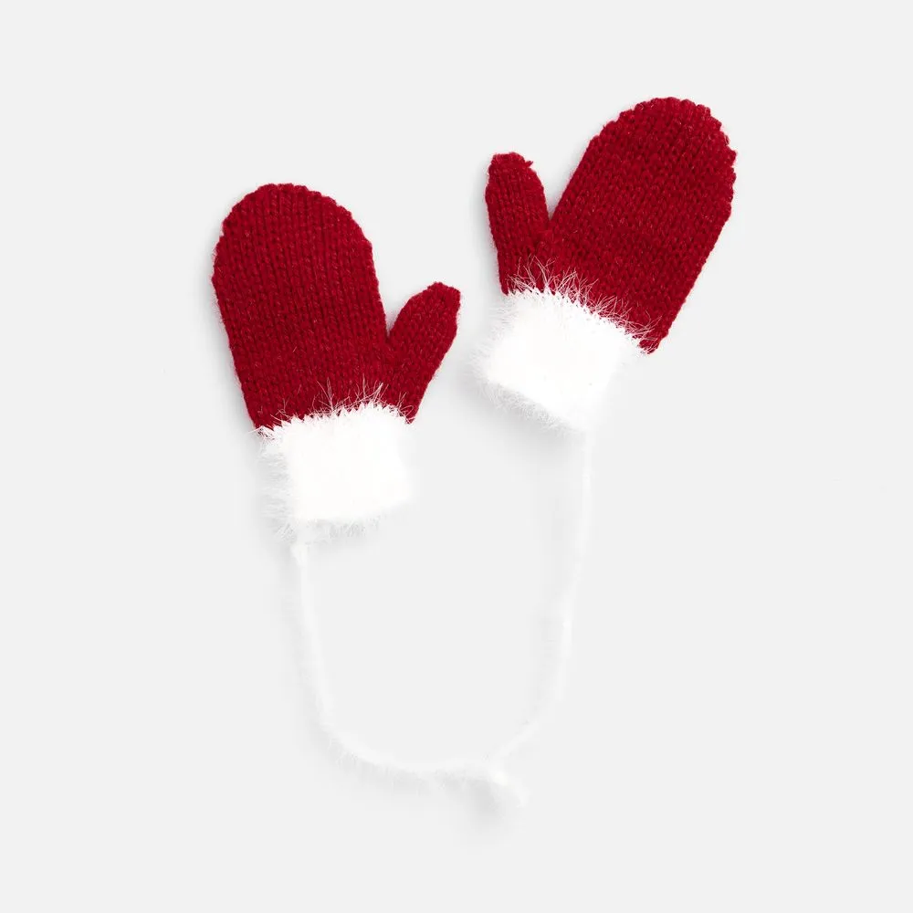 Подвеска на елку «Вьюжка», варежки, красная заказать онлайн с вашим дизайном на заказ в Москве и области