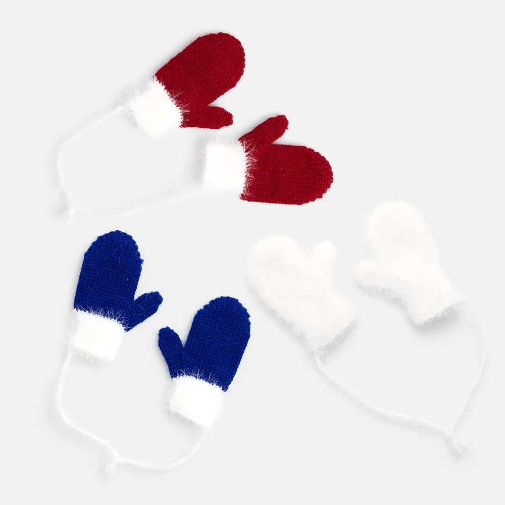 Подвеска на елку «Вьюжка», варежки, красная заказать онлайн с вашим дизайном на заказ в Москве и области