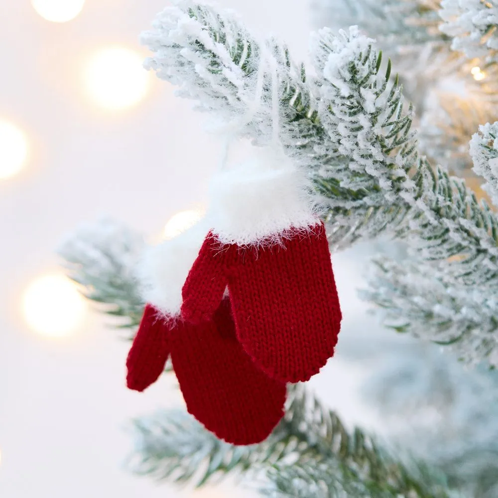 Подвеска на елку «Вьюжка», варежки, красная заказать онлайн с вашим дизайном на заказ в Москве и области