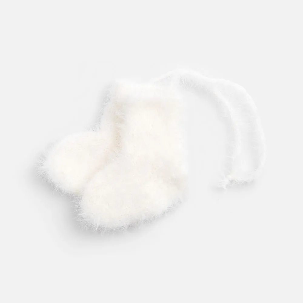 Подвеска на елку «Вьюжка», носочки, белая заказать онлайн с вашим дизайном на заказ в Москве и области