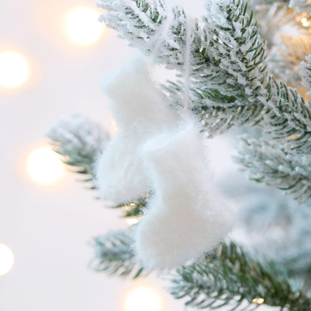 Подвеска на елку «Вьюжка», носочки, белая заказать онлайн с вашим дизайном на заказ в Москве и области