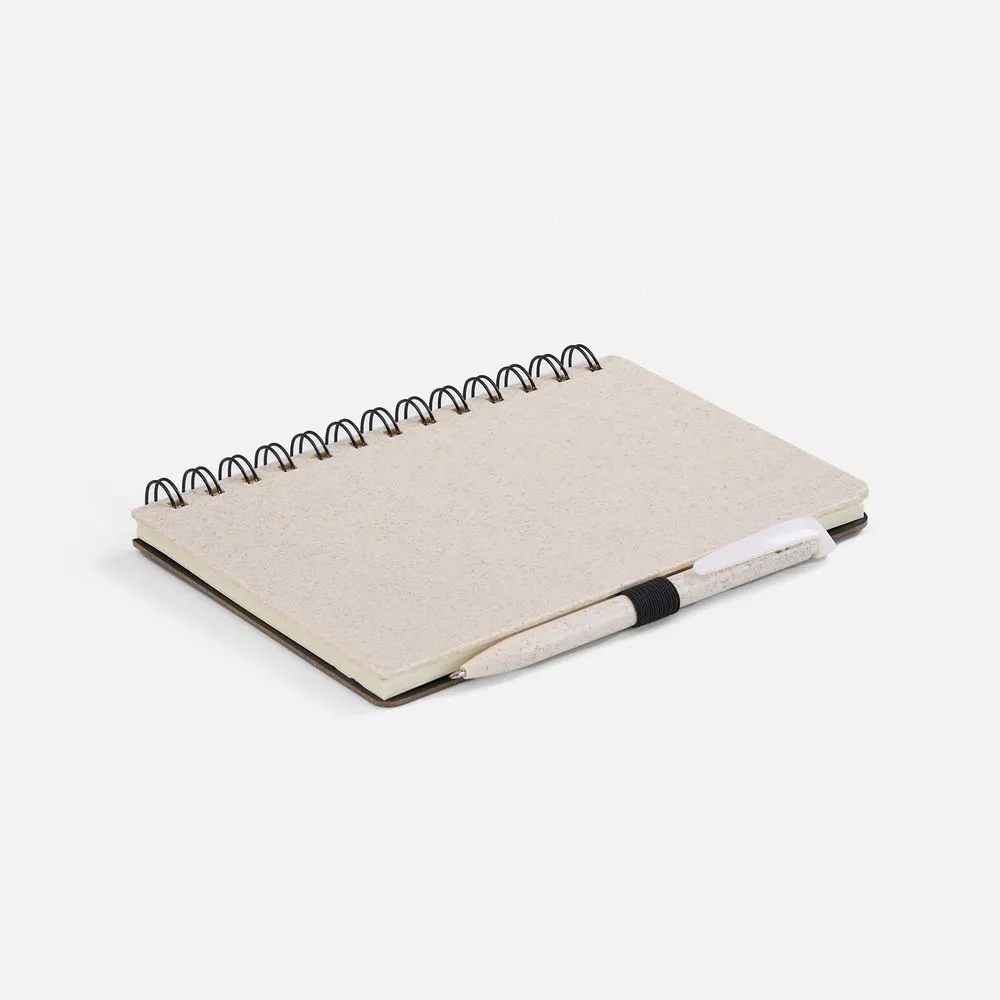 Блокнот на спирали Intrigo, белый заказать онлайн с вашим дизайном на заказ в Москве и области