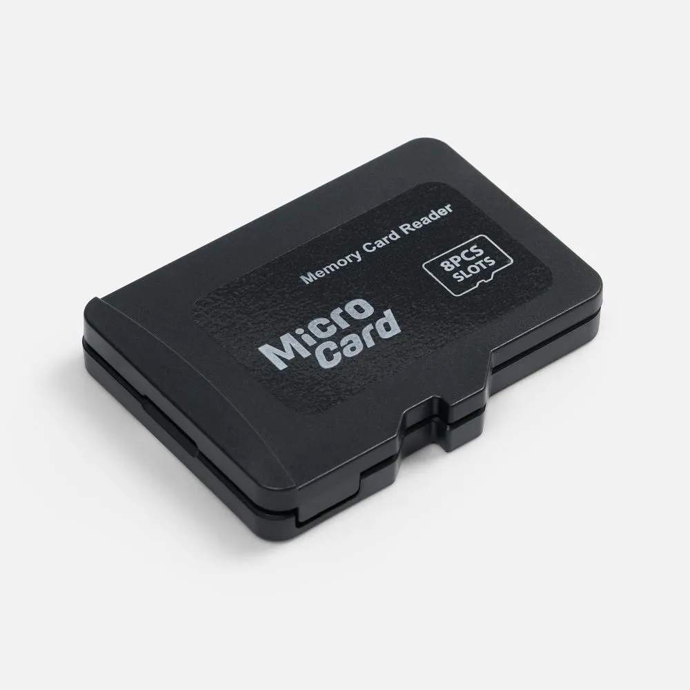 Футляр для карт памяти и SIM-карт Multitask, черный заказать онлайн с вашим дизайном на заказ в Москве и области