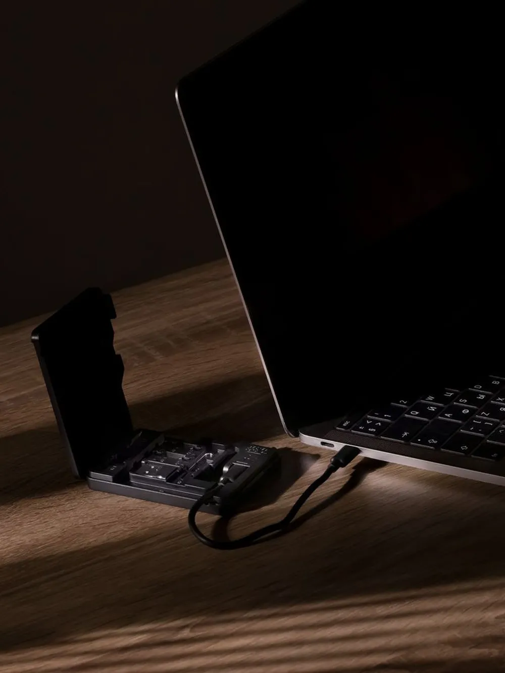 Футляр для карт памяти и SIM-карт Multitask, черный заказать онлайн с вашим дизайном на заказ в Москве и области