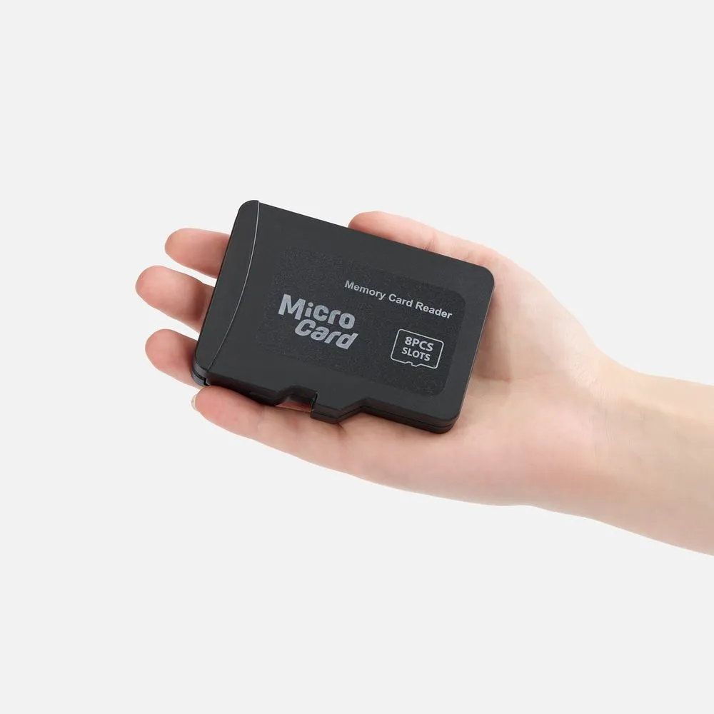 Футляр для карт памяти и SIM-карт Multitask, черный заказать онлайн с вашим дизайном на заказ в Москве и области