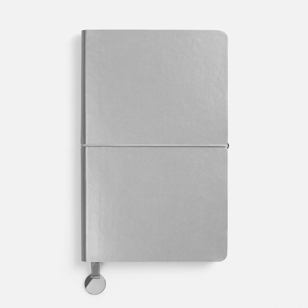 Ежедневник Waltz, недатированный, серебристый заказать онлайн с вашим дизайном на заказ в Москве и области