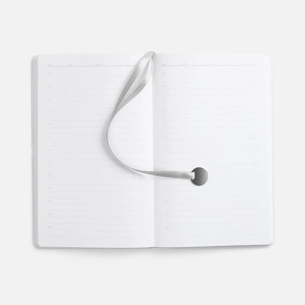 Ежедневник Waltz, недатированный, серебристый заказать онлайн с вашим дизайном на заказ в Москве и области