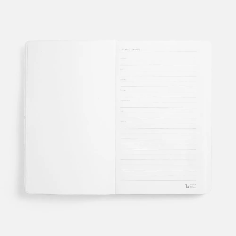 Ежедневник Waltz, недатированный, серебристый заказать онлайн с вашим дизайном на заказ в Москве и области