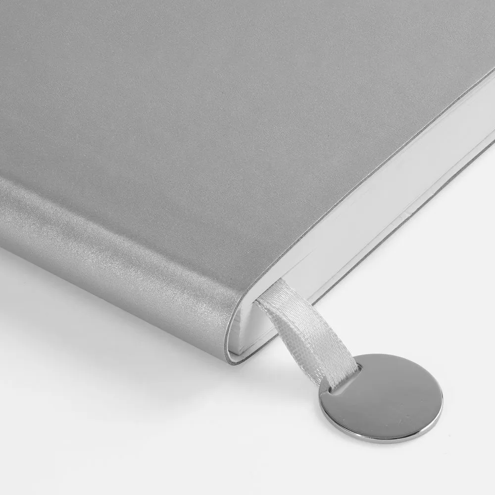 Ежедневник Waltz, недатированный, серебристый заказать онлайн с вашим дизайном на заказ в Москве и области