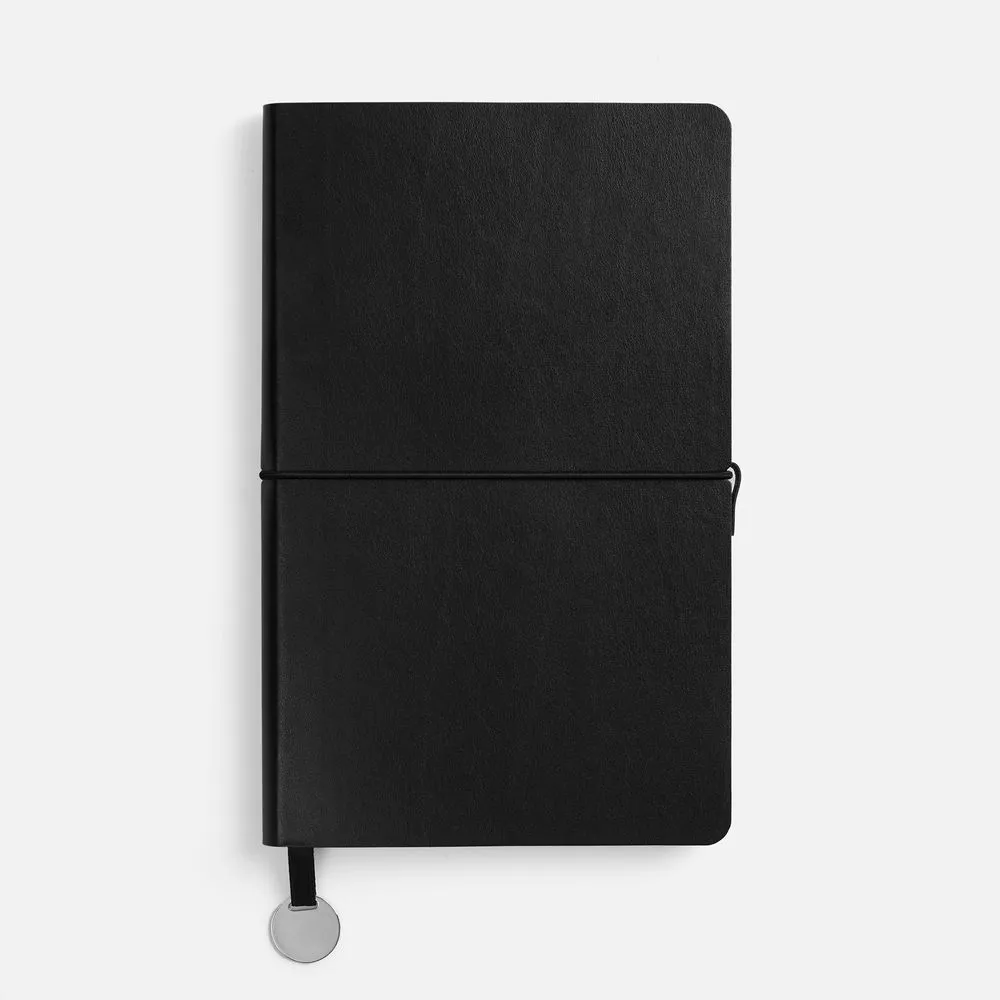 Ежедневник Waltz, недатированный, черный заказать онлайн с вашим дизайном на заказ в Москве и области