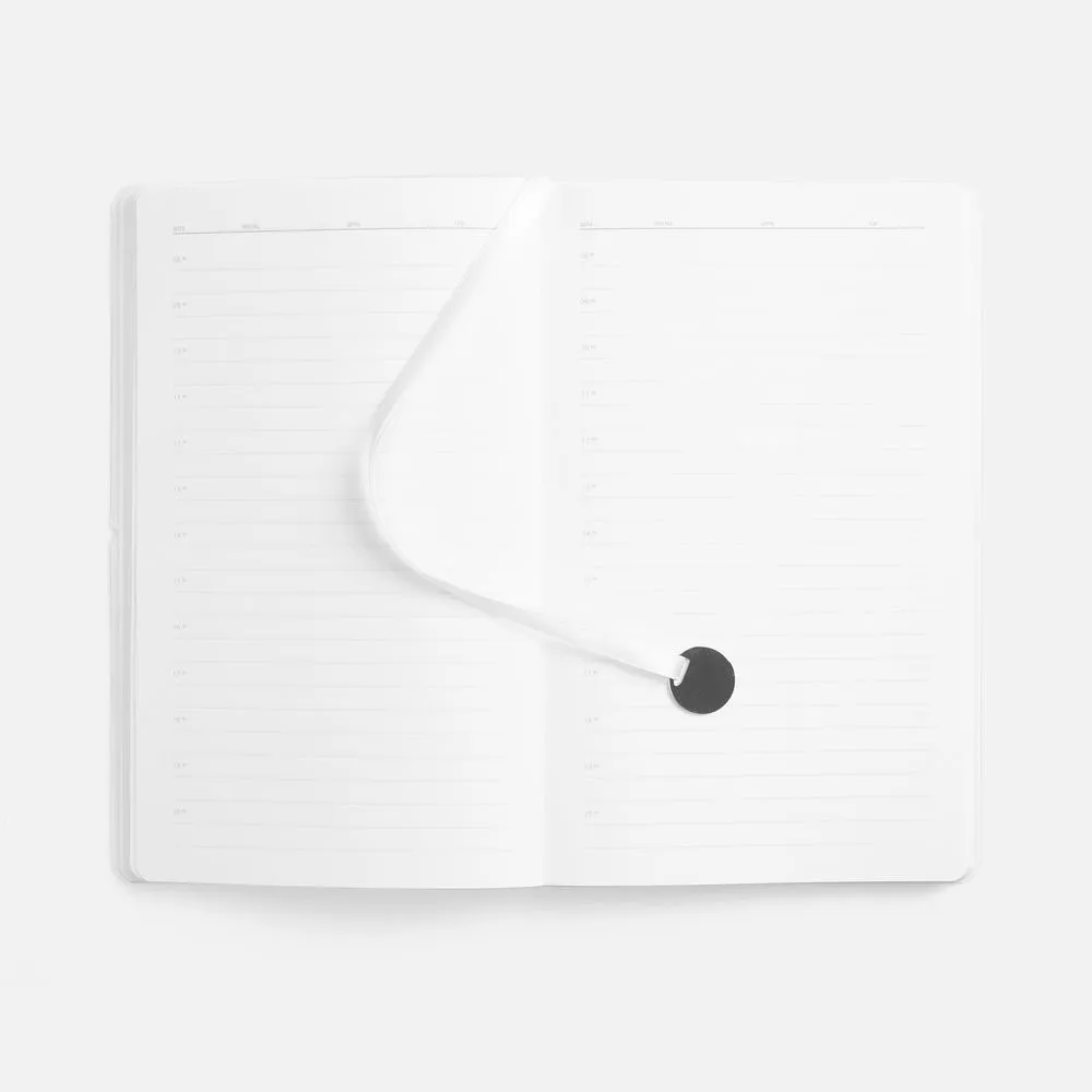 Ежедневник Waltz, недатированный, белый заказать онлайн с вашим дизайном на заказ в Москве и области