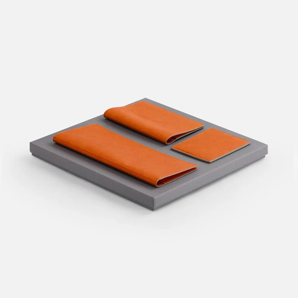 Набор Petrus Trio, оранжевый заказать онлайн с вашим дизайном на заказ в Москве и области