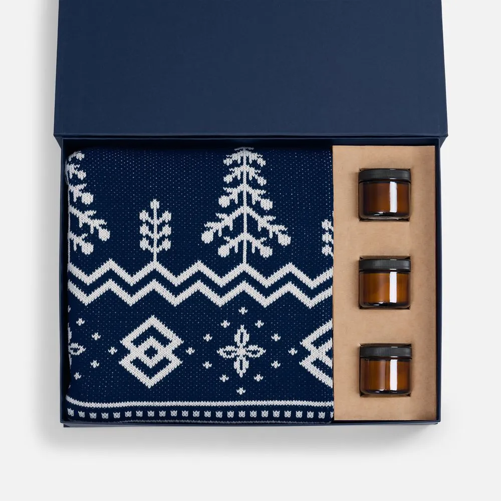 Набор Candleflakes, синий заказать онлайн с вашим дизайном на заказ в Москве и области