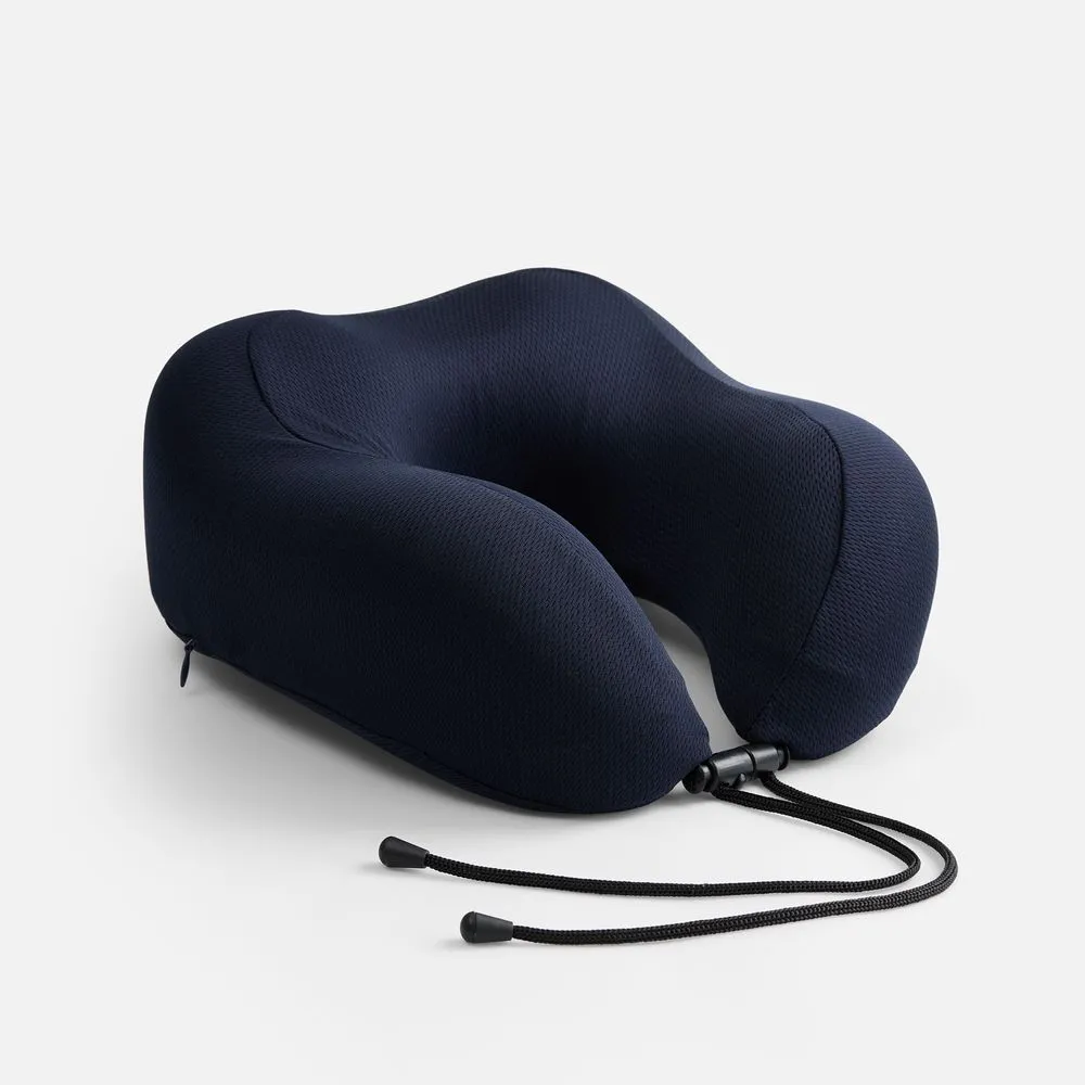 Дорожная подушка Somna, синяя заказать онлайн с вашим дизайном на заказ в Москве и области