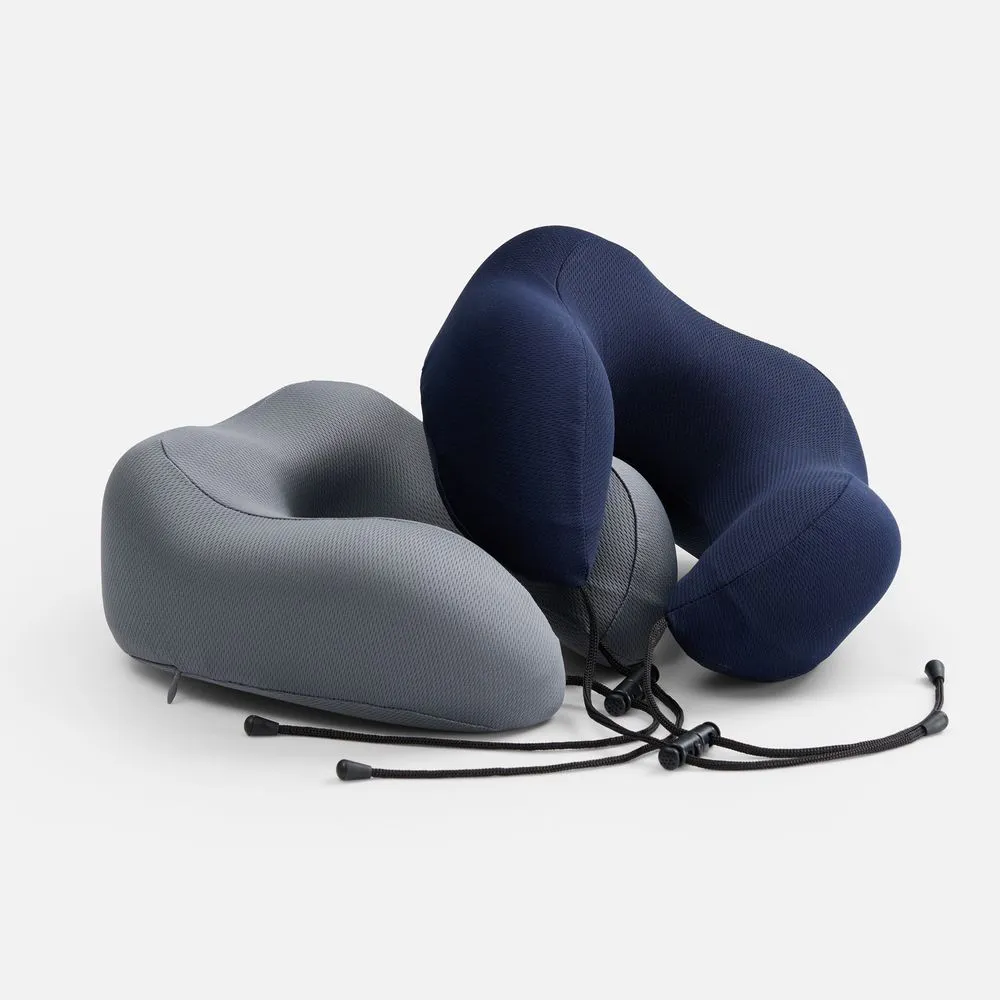 Дорожная подушка Somna, синяя заказать онлайн с вашим дизайном на заказ в Москве и области