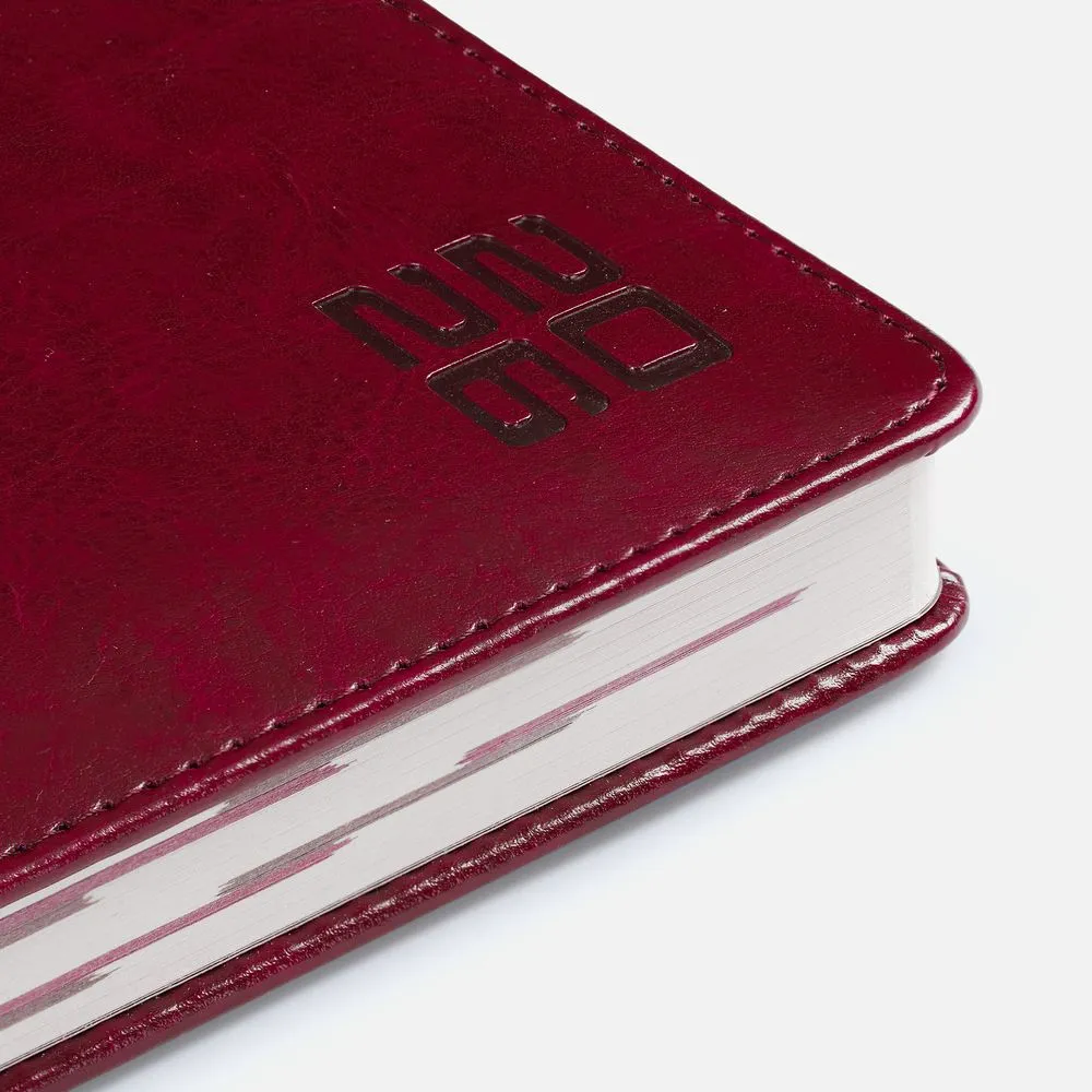 Ежедневник Faro, датированный, бордовый заказать онлайн с вашим дизайном на заказ в Москве и области