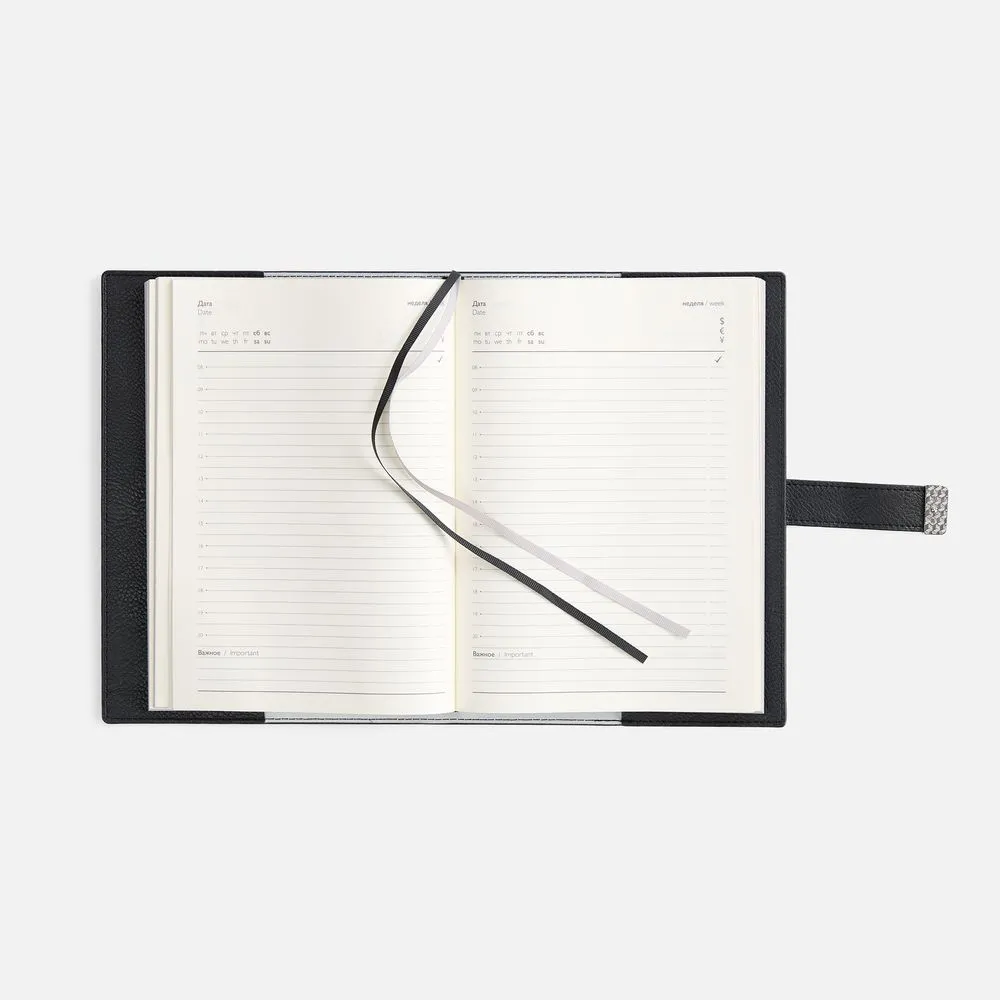 Ежедневник Repute, недатированный, черный заказать онлайн с вашим дизайном на заказ в Москве и области