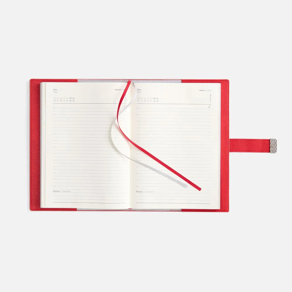 Ежедневник Repute, недатированный, красный заказать онлайн с вашим дизайном на заказ в Москве и области