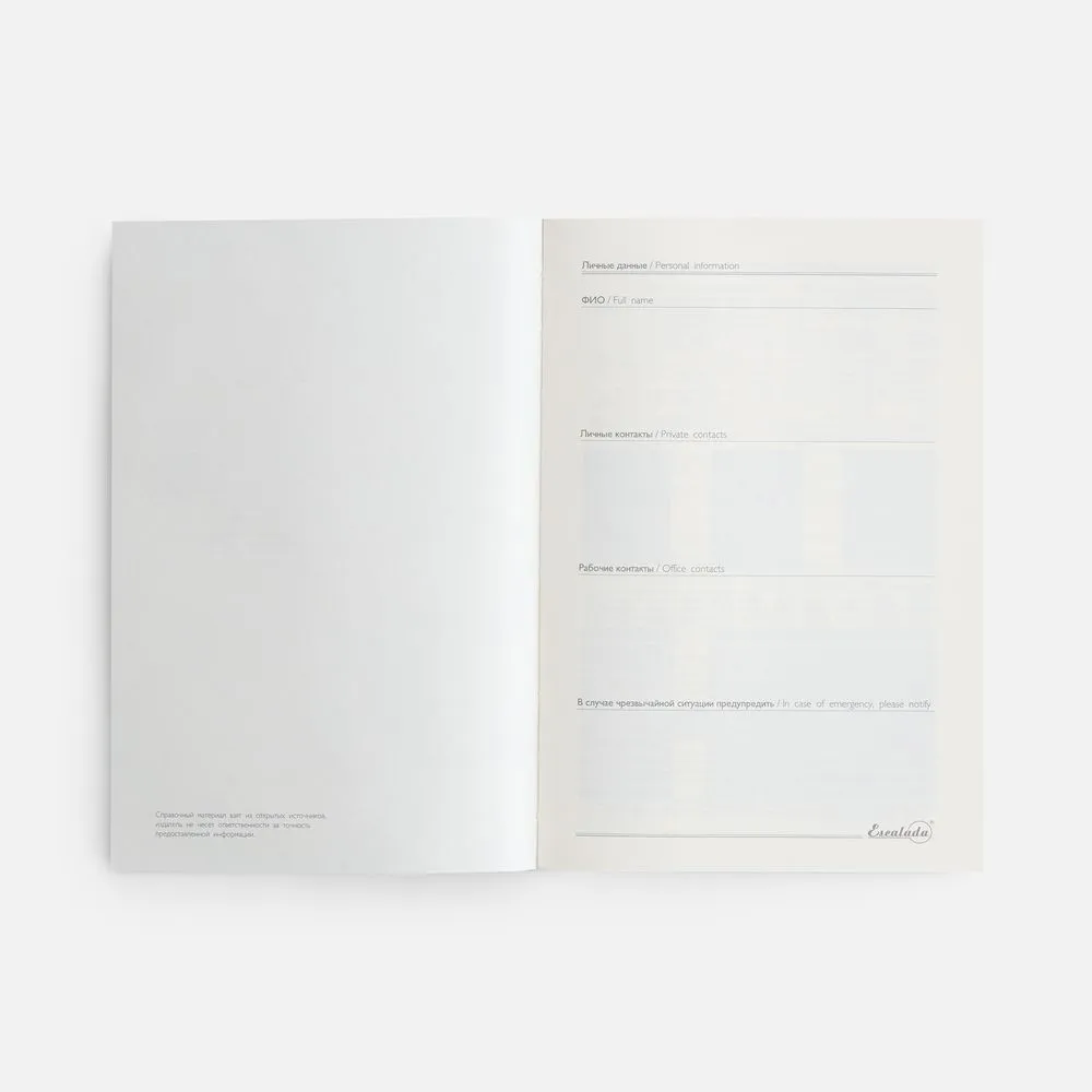 Ежедневник-органайзер Clean Slate, недатированный, черный заказать онлайн с вашим дизайном на заказ в Москве и области