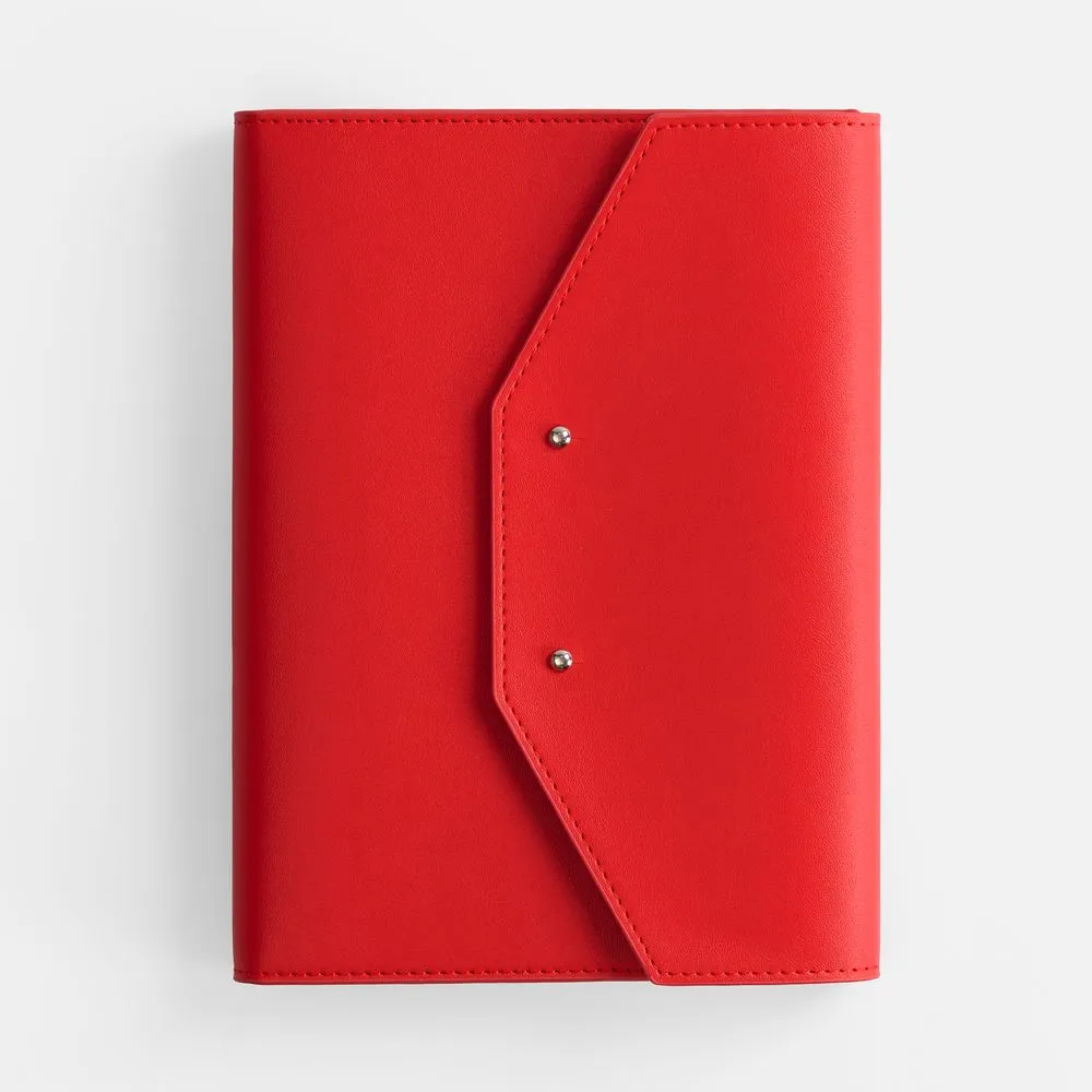 Ежедневник-органайзер Clean Slate, недатированный, красный заказать онлайн с вашим дизайном на заказ в Москве и области