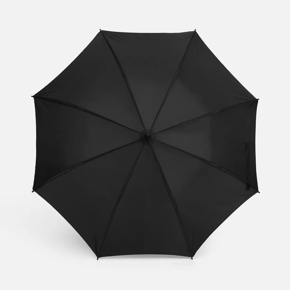 Зонт-трость Hidecolor с цветными спицами, черный с оранжевым заказать онлайн с вашим дизайном на заказ в Москве и области