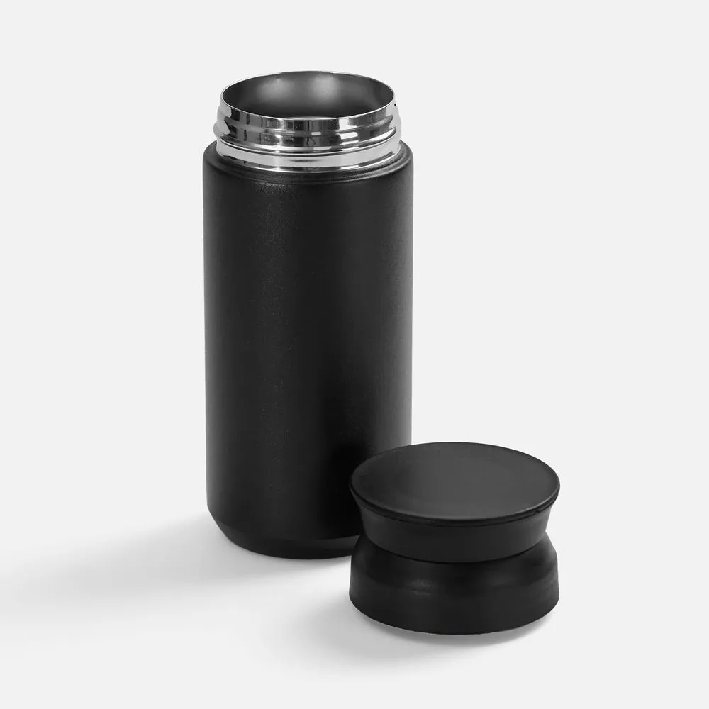 Термостакан Bau с ситечком, черный заказать онлайн с вашим дизайном на заказ в Москве и области