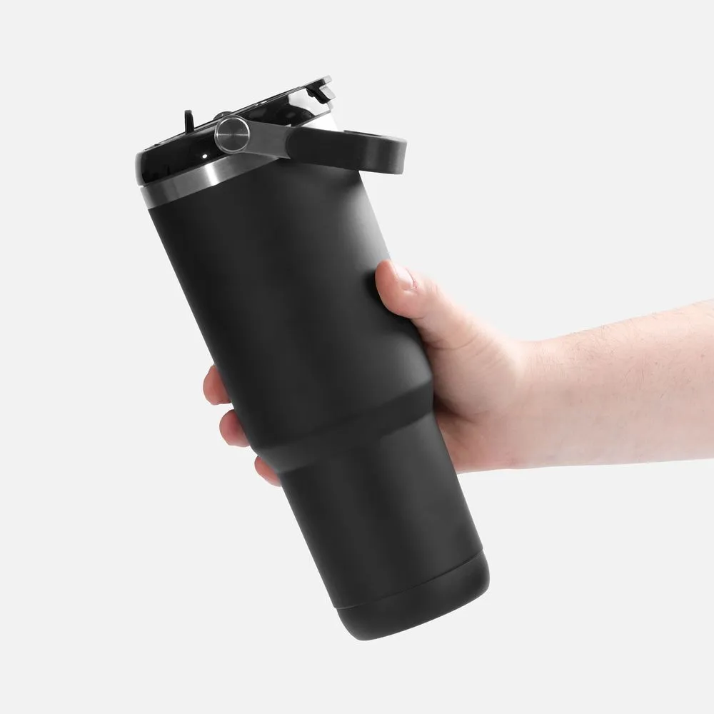 Термостакан Big Boss, черный заказать онлайн с вашим дизайном на заказ в Москве и области