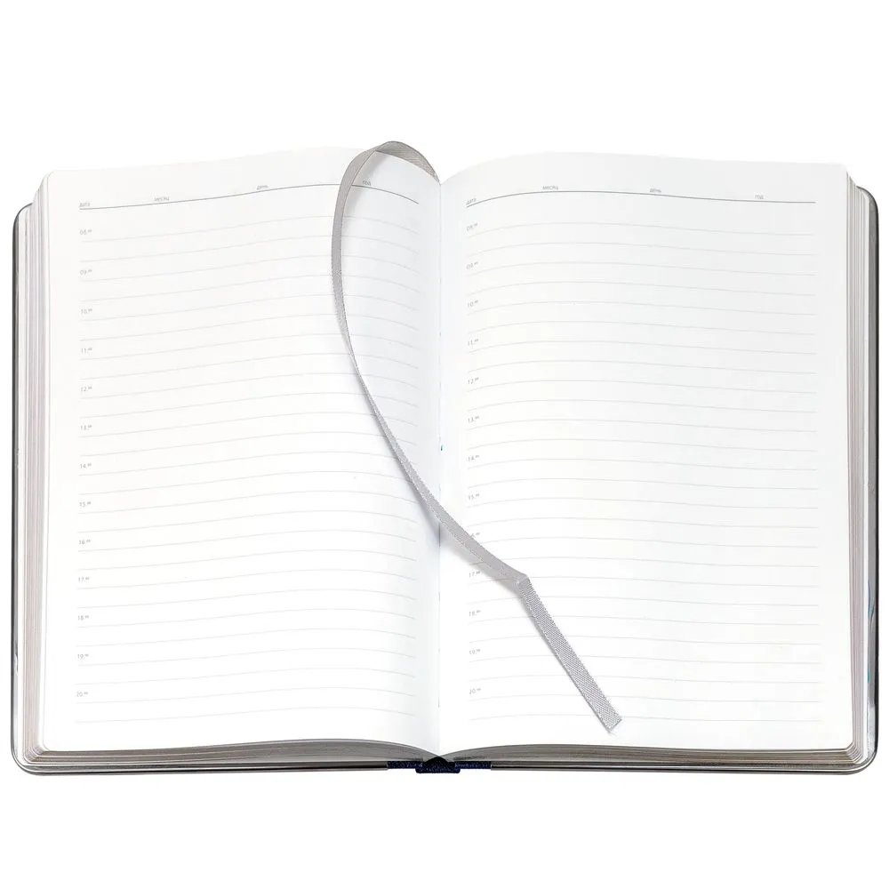 Ежедневник Frame Metal, недатированный, синий заказать онлайн с вашим дизайном на заказ в Москве и области