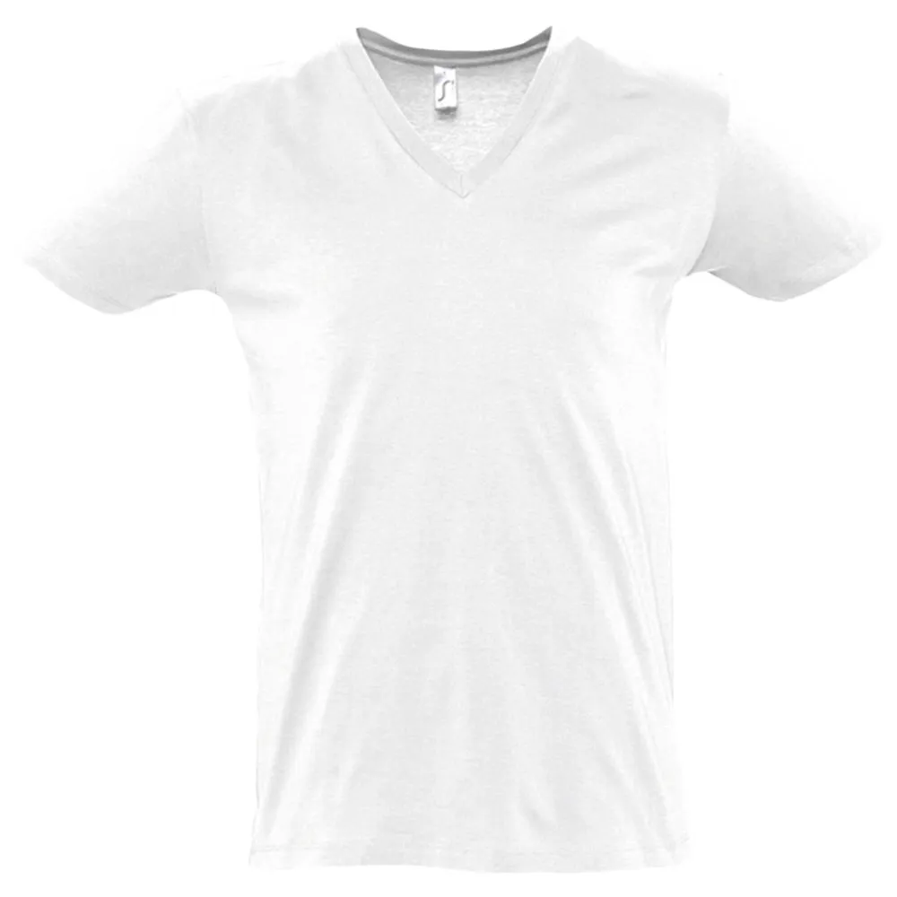 Футболка мужская с глубоким V-обр. вырезом Master 150, белая, размер S заказать онлайн с вашим дизайном на заказ в Москве и области