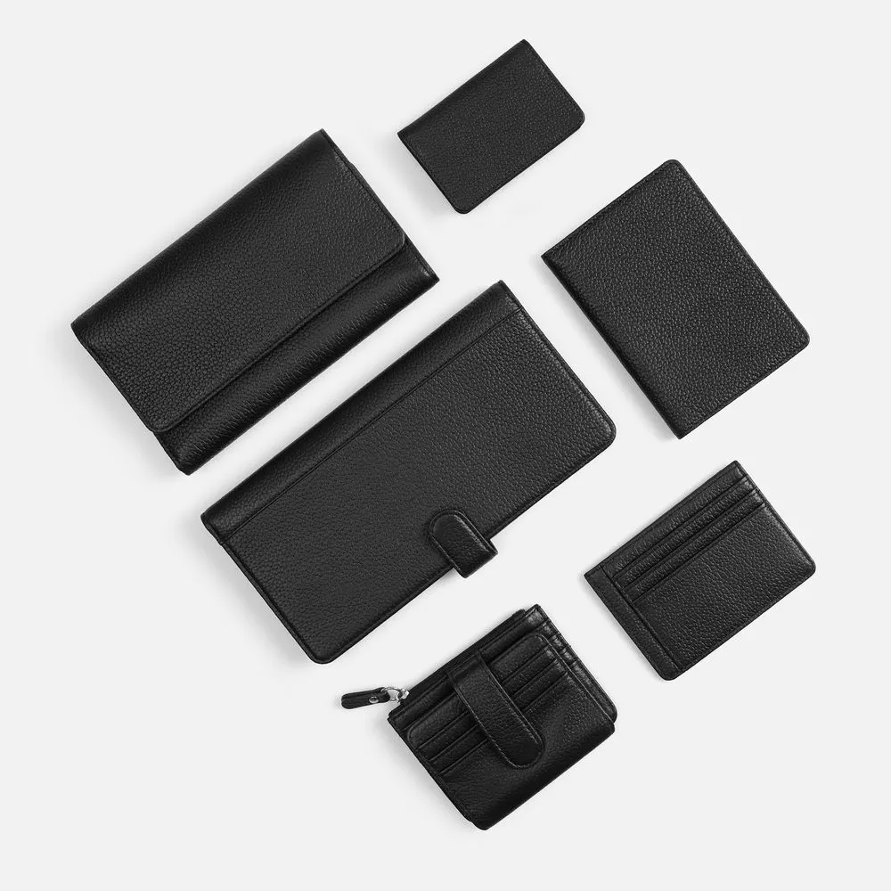 Картхолдер на молнии Unison, черный заказать онлайн с вашим дизайном на заказ в Москве и области