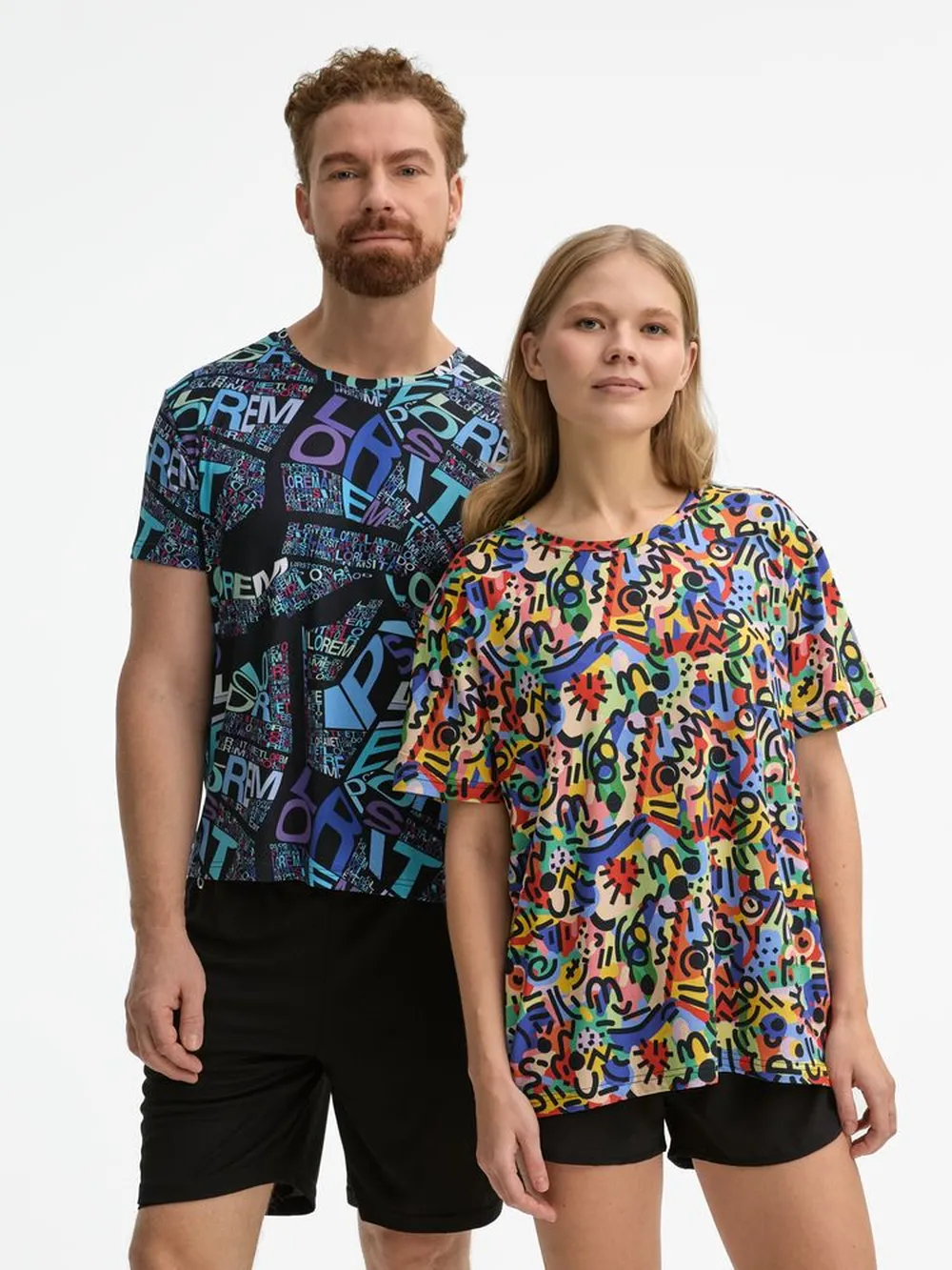 Футболка унисекс Senti с полной запечаткой на заказ заказать онлайн с вашим дизайном на заказ в Москве и области