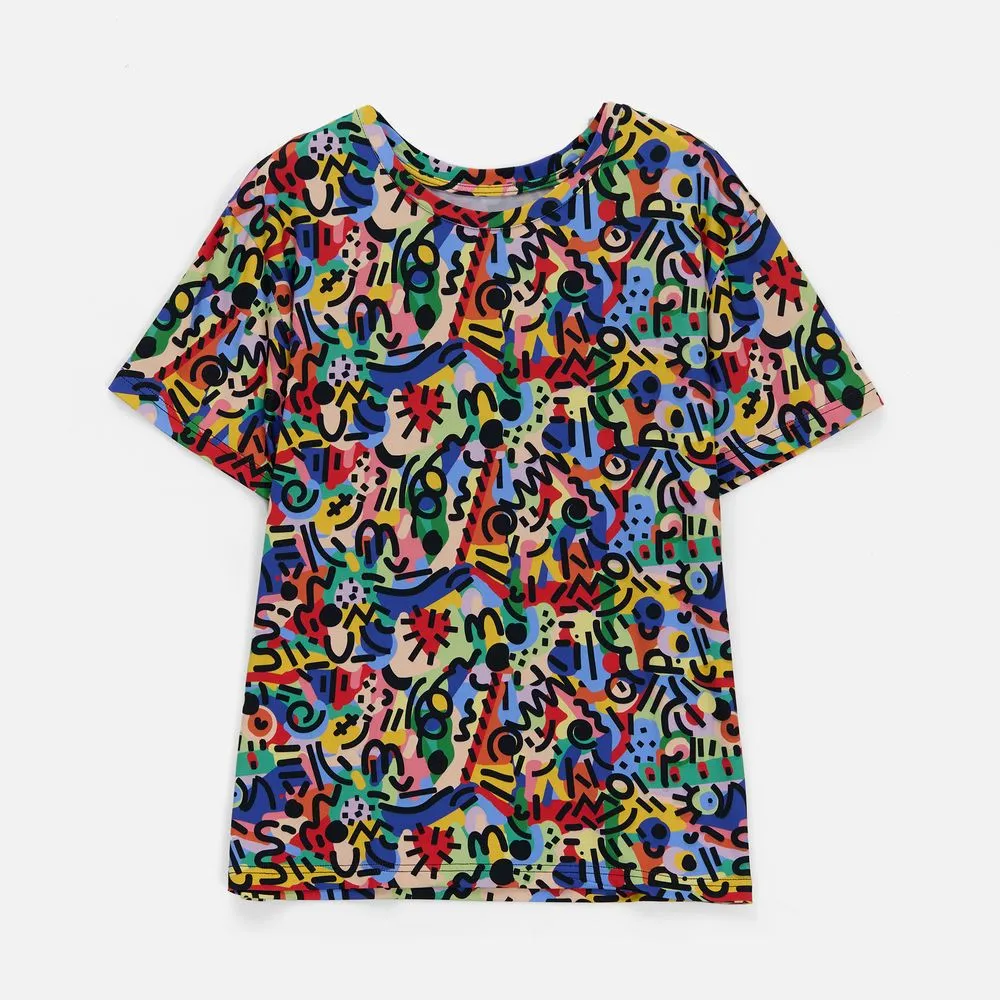 Футболка унисекс Senti с полной запечаткой на заказ заказать онлайн с вашим дизайном на заказ в Москве и области