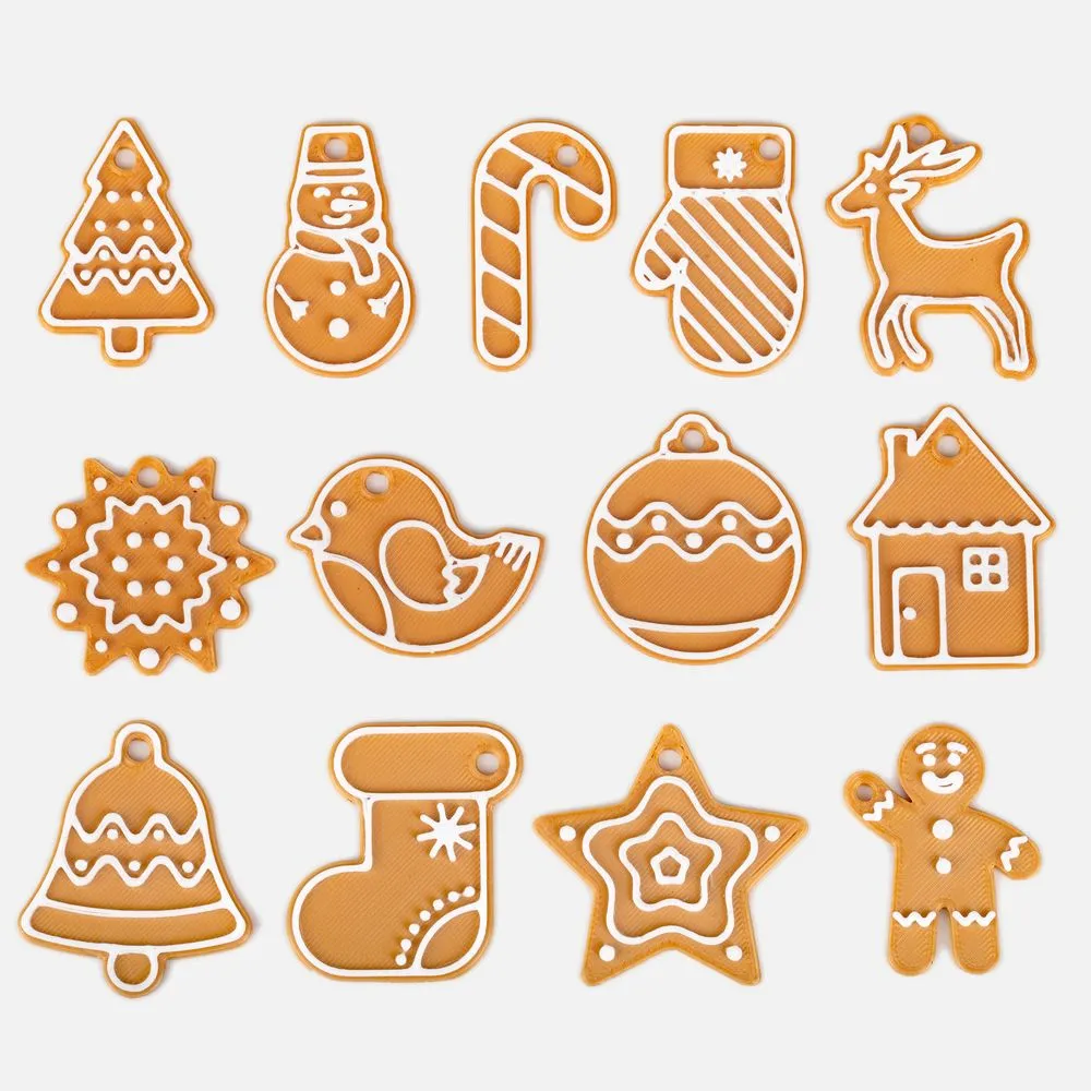 Мини-подвеска «Пряник», 3D-печать на заказ, елочка заказать онлайн с вашим дизайном на заказ в Москве и области