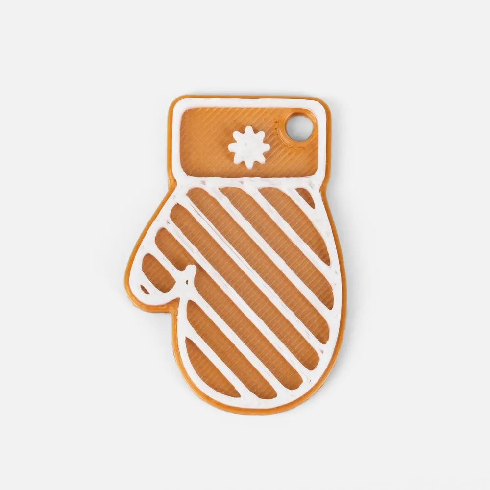 Мини-подвеска «Пряник», 3D-печать на заказ, варежка заказать онлайн с вашим дизайном на заказ в Москве и области